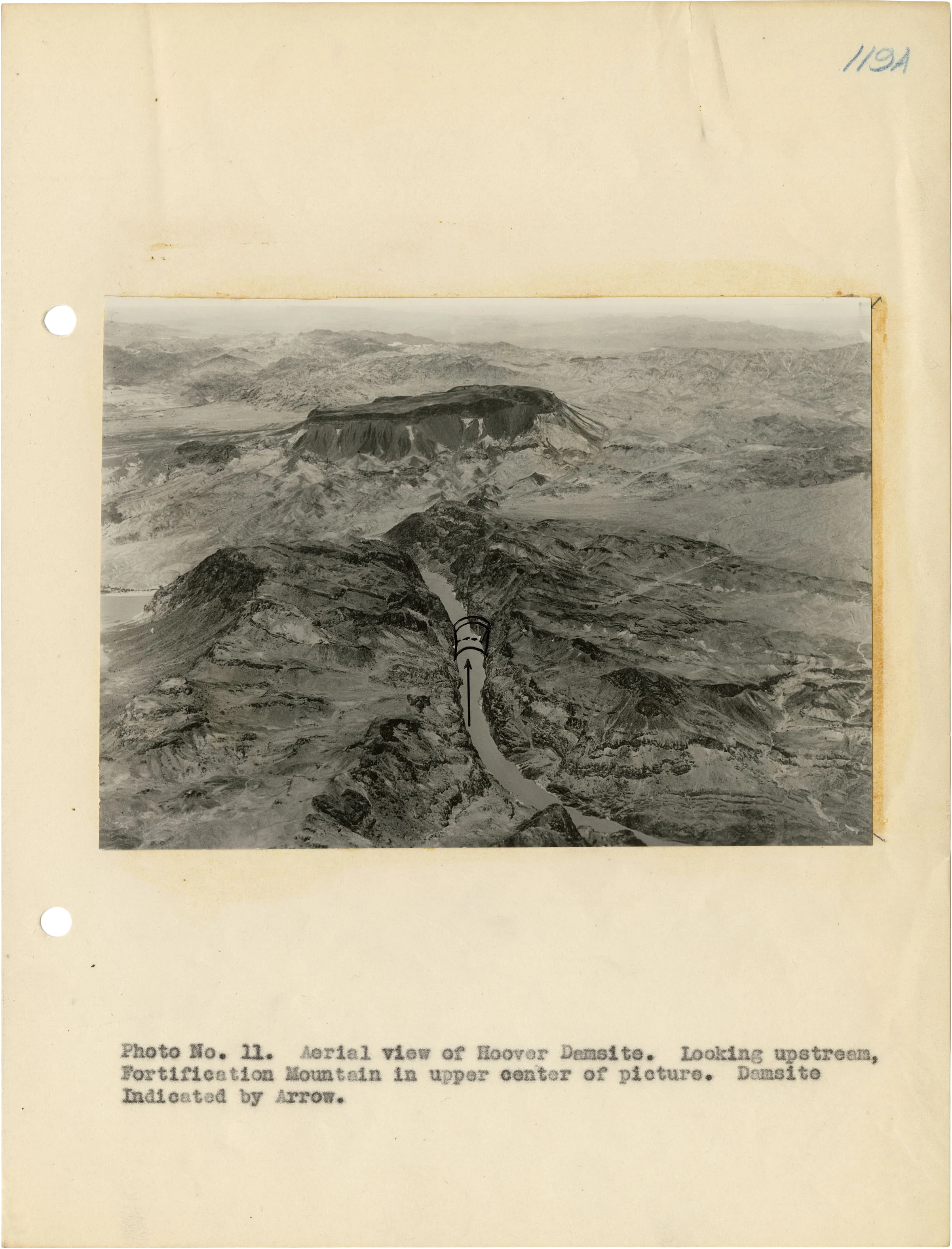 Aerial view of the Hoover Damsite