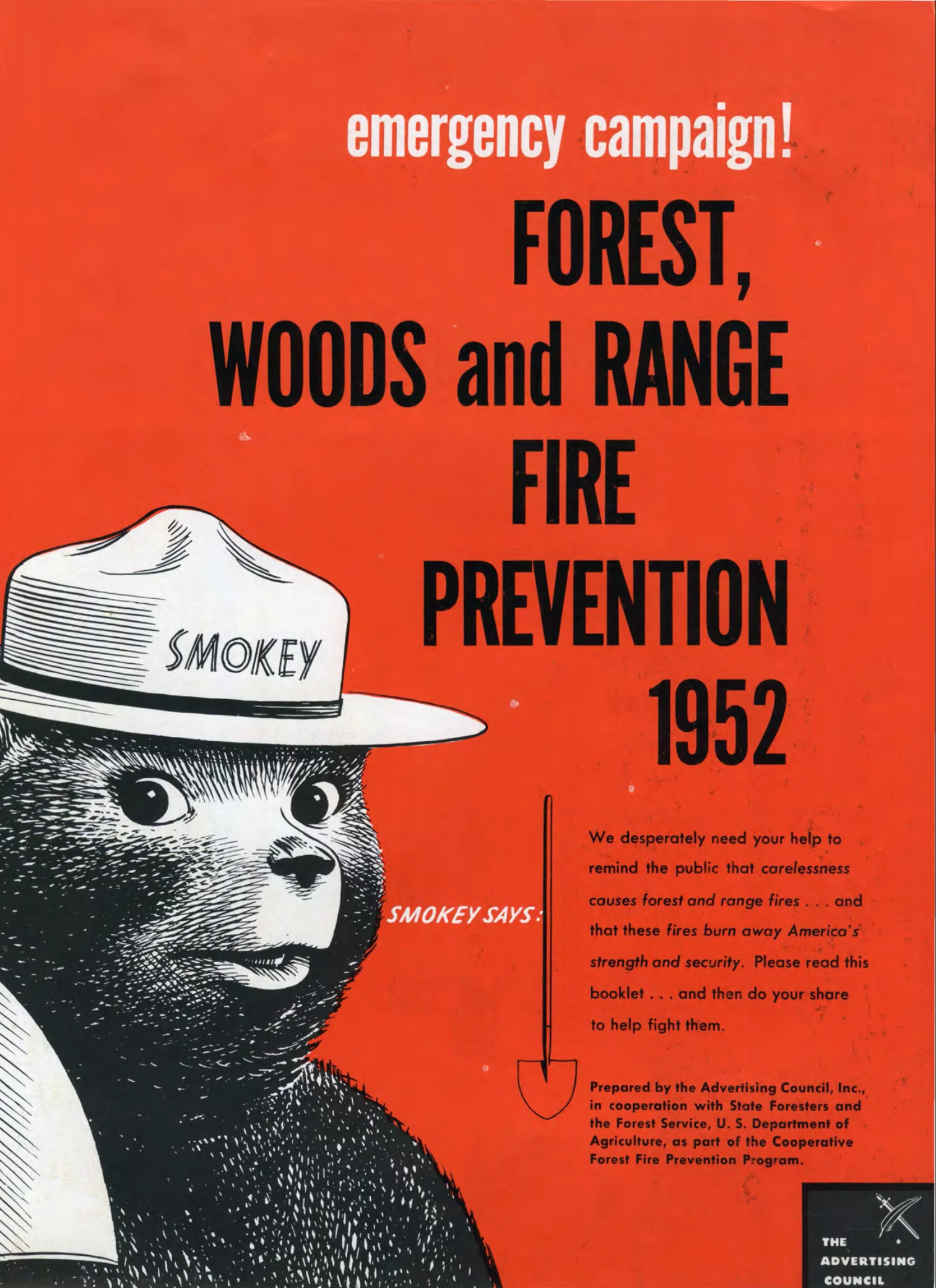 Smokey Bear Campaign from 1952